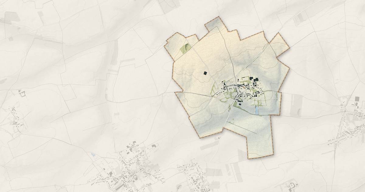 Portrait cartographique de Tilloy-lès-Hermaville : relief, eau, forêts, bâti et voies, calculés à partir des données de l'IGN