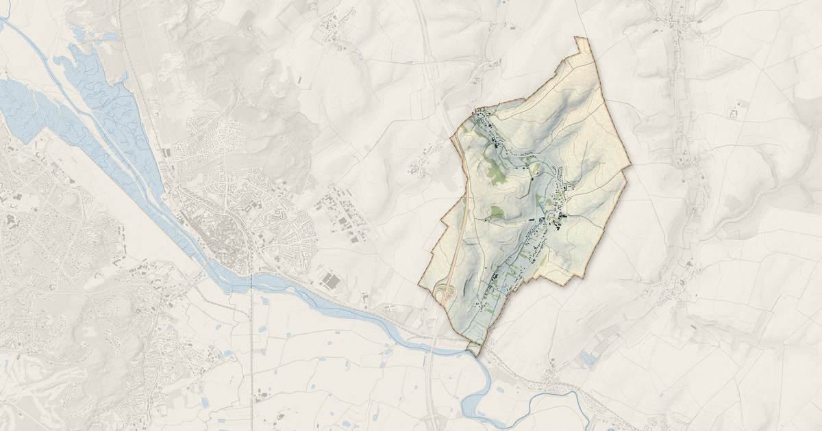 Portrait cartographique de Tubersent : relief, eau, forêts, bâti et voies, calculés à partir des données de l'IGN