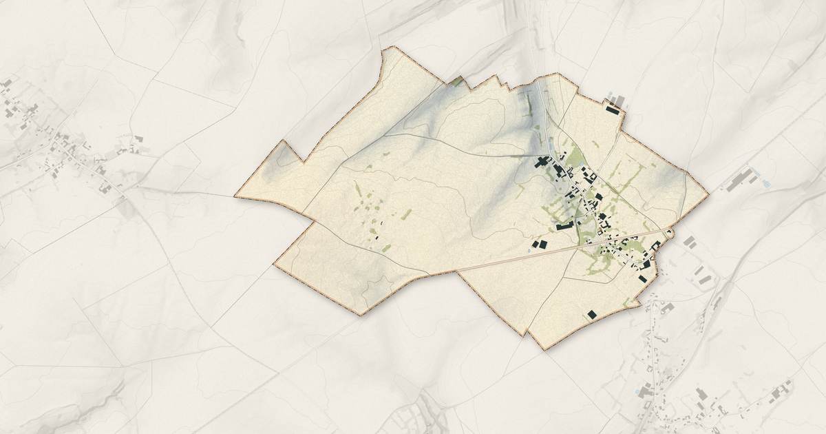 Portrait cartographique de Vacquerie-le-Boucq : relief, eau, forêts, bâti et voies, calculés à partir des données de l'IGN