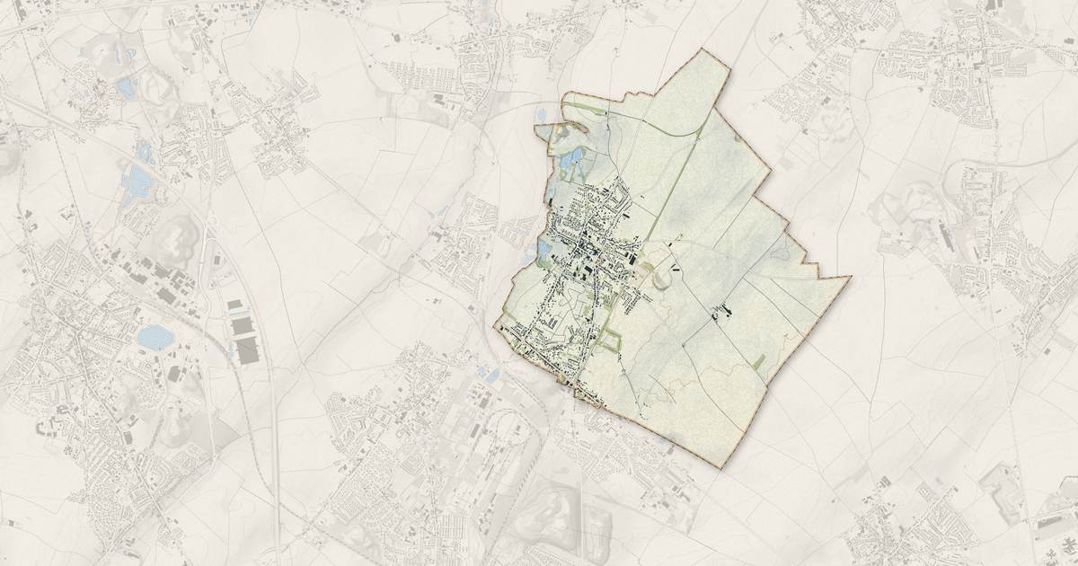 Portrait cartographique de Vermelles : relief, eau, forêts, bâti et voies, calculés à partir des données de l'IGN