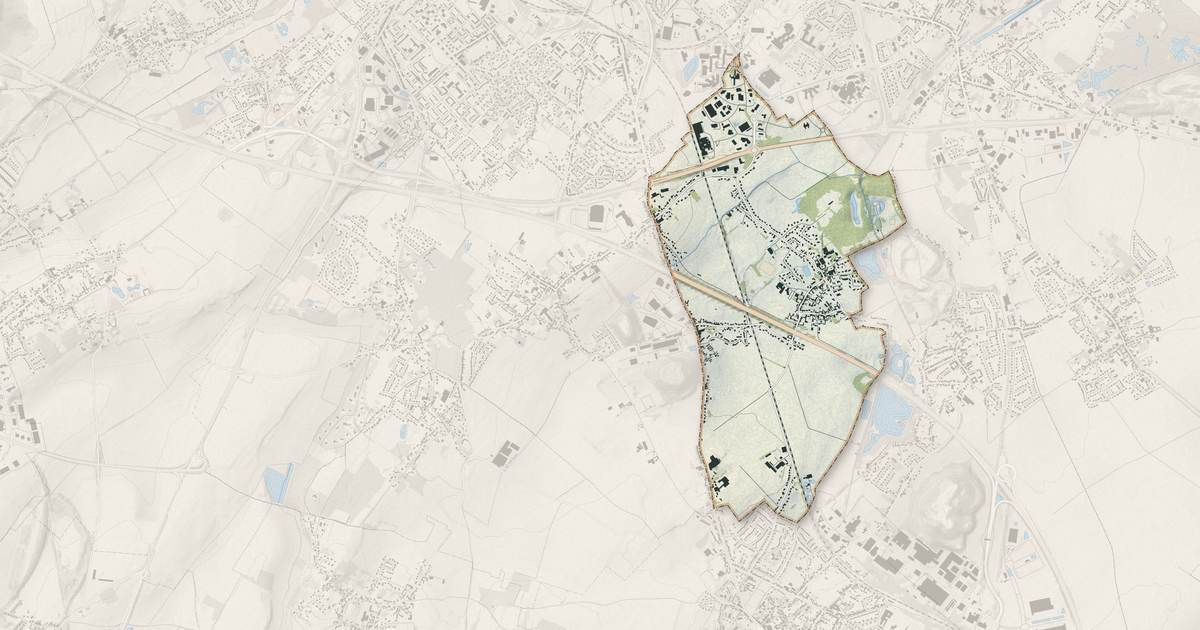 Portrait cartographique de Verquigneul : relief, eau, forêts, bâti et voies, calculés à partir des données de l'IGN