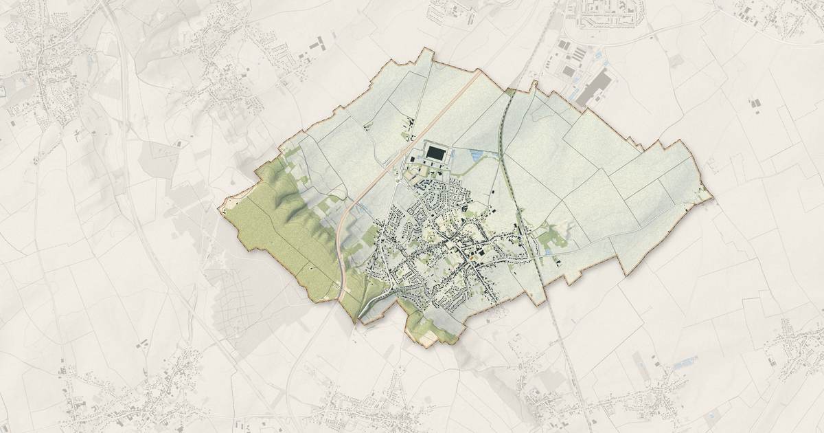 Portrait cartographique de Vimy : relief, eau, forêts, bâti et voies, calculés à partir des données de l'IGN