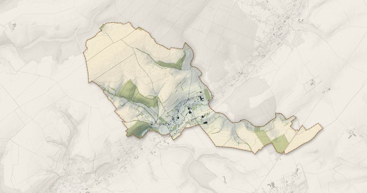 Portrait cartographique de Wambercourt : relief, eau, forêts, bâti et voies, calculés à partir des données de l'IGN