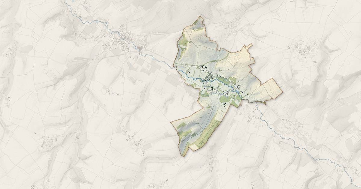 Portrait cartographique de Beauvoir-Wavans : relief, eau, forêts, bâti et voies, calculés à partir des données de l'IGN
