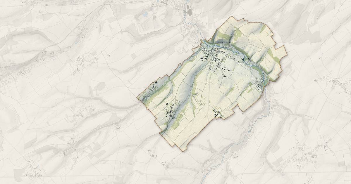 Portrait cartographique de Wavrans-sur-l'Aa : relief, eau, forêts, bâti et voies, calculés à partir des données de l'IGN