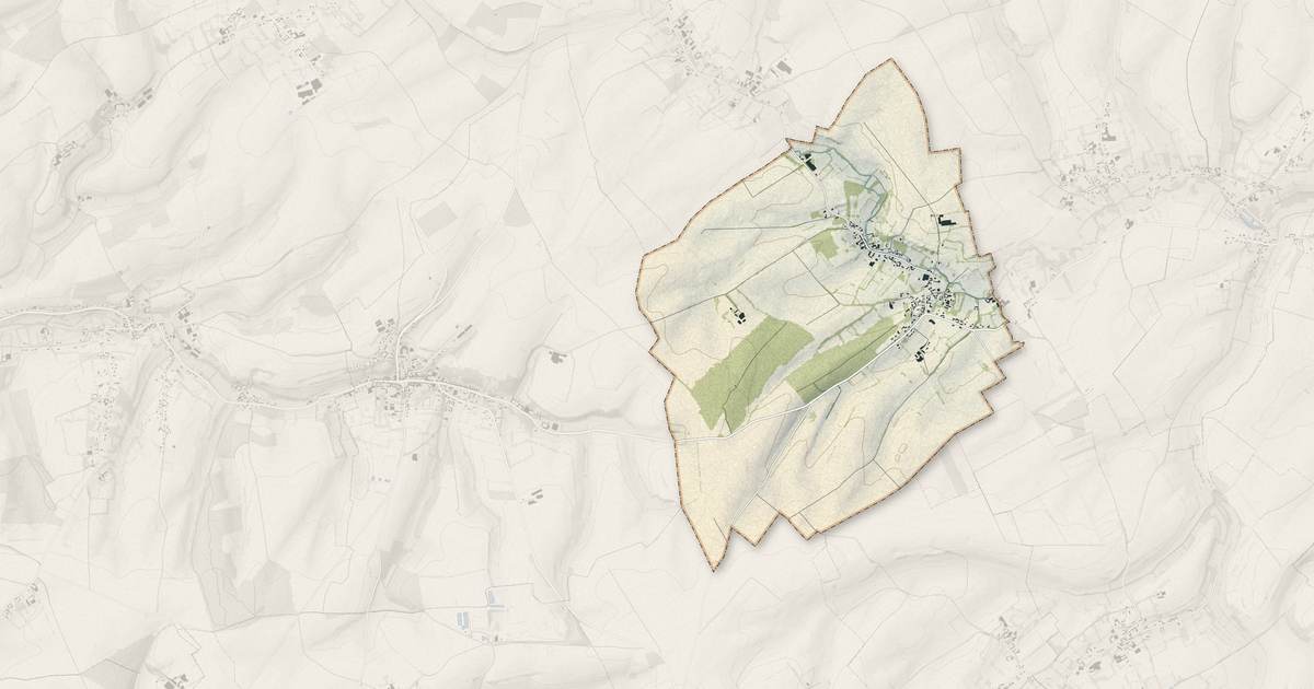 Portrait cartographique de Wicquinghem : relief, eau, forêts, bâti et voies, calculés à partir des données de l'IGN