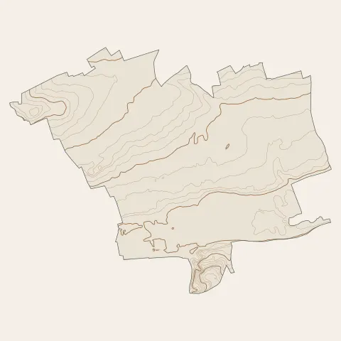 Wizernes : courbes de niveau