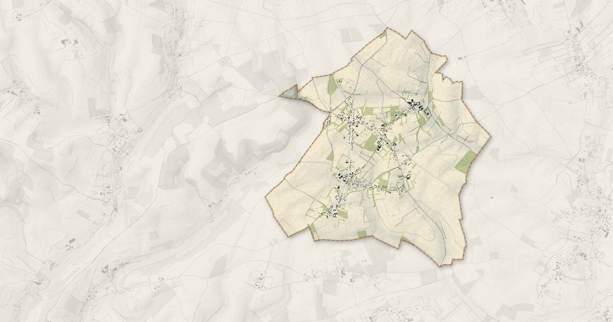 Portrait cartographique de Zoteux : relief, eau, forêts, bâti et voies, calculés à partir des données de l'IGN