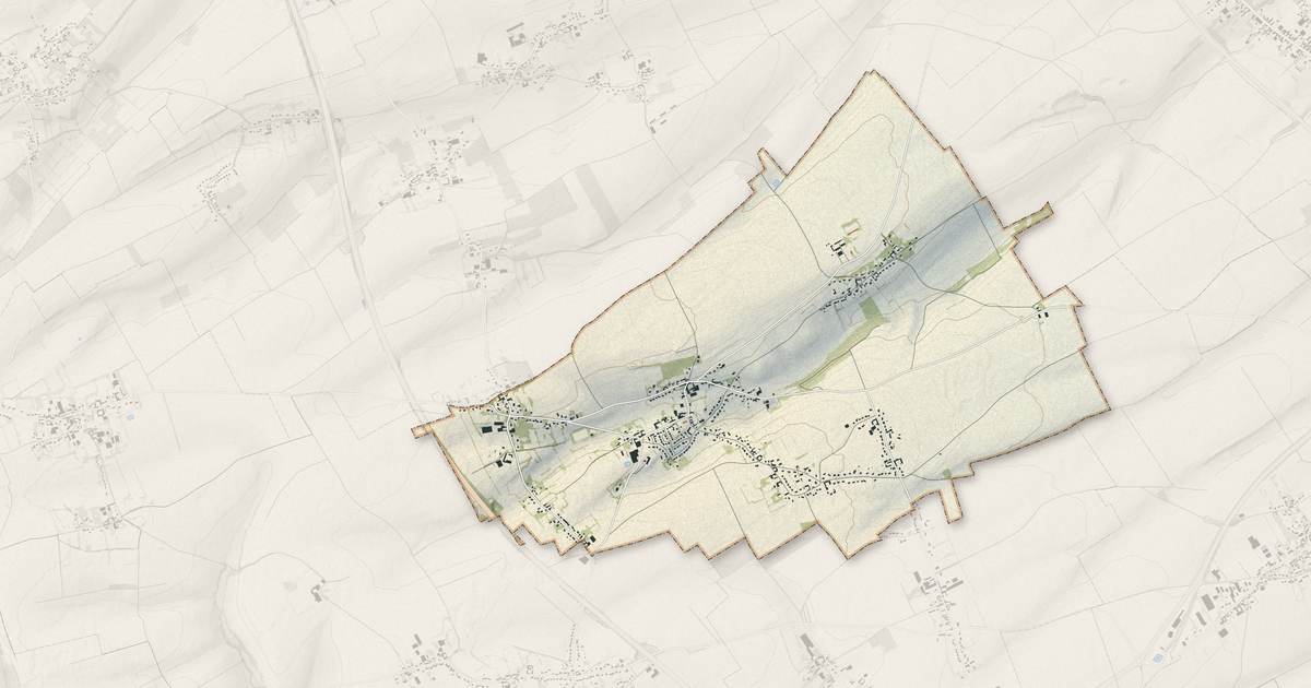Portrait cartographique de Zudausques : relief, eau, forêts, bâti et voies, calculés à partir des données de l'IGN