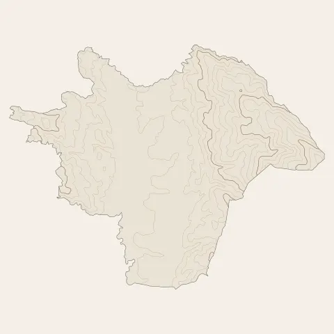 Ambert : courbes de niveau