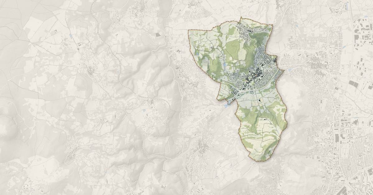 Portrait cartographique de Blanzat : relief, eau, forêts, bâti et voies, calculés à partir des données de l'IGN