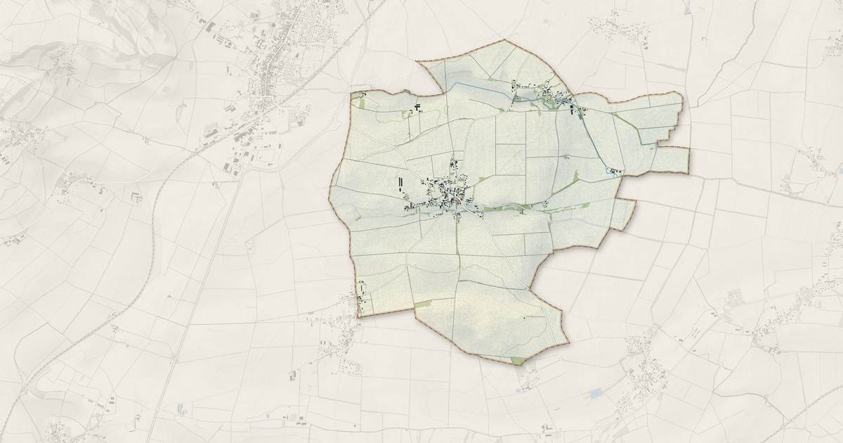 Portrait cartographique de Bussières-et-Pruns : relief, eau, forêts, bâti et voies, calculés à partir des données de l'IGN