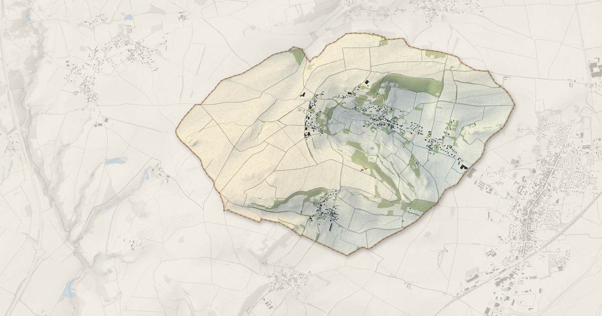 Portrait cartographique de Chaptuzat : relief, eau, forêts, bâti et voies, calculés à partir des données de l'IGN