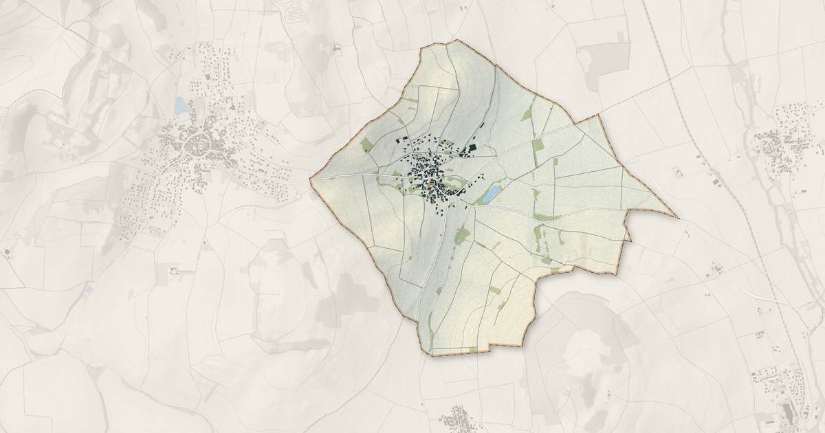 Portrait cartographique de Chas : relief, eau, forêts, bâti et voies, calculés à partir des données de l'IGN