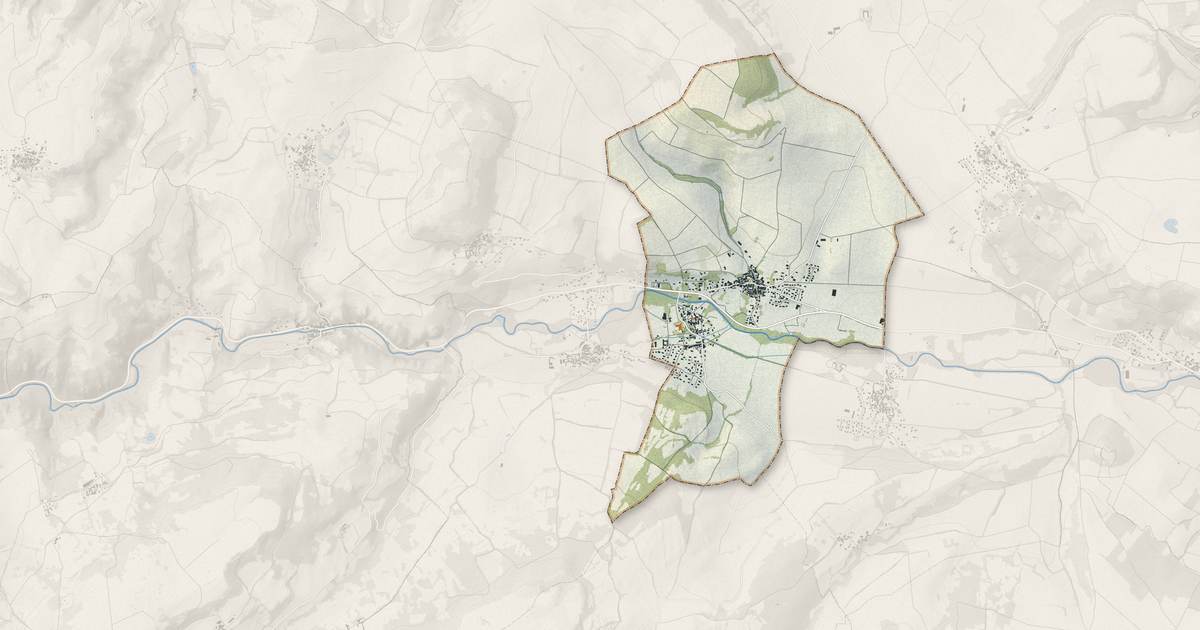 Portrait cartographique de Les Deux-Rives : relief, eau, forêts, bâti et voies, calculés à partir des données de l'IGN