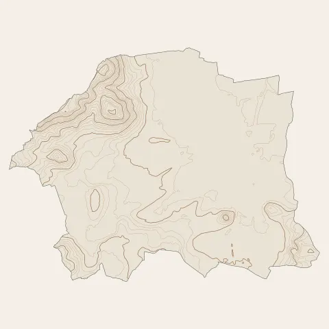 Clermont-Ferrand : courbes de niveau