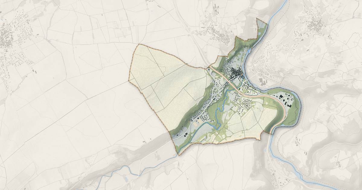 Portrait cartographique de Coudes : relief, eau, forêts, bâti et voies, calculés à partir des données de l'IGN