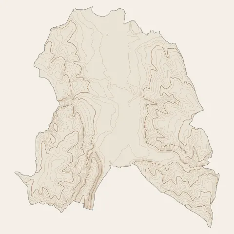 Courpière : courbes de niveau