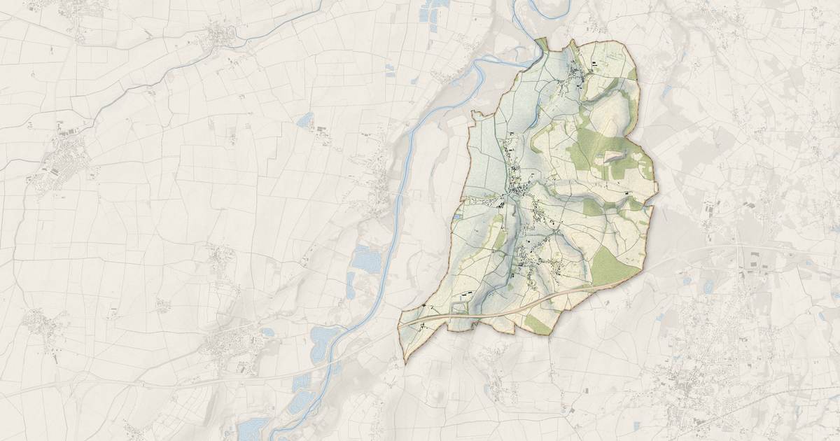 Portrait cartographique de Culhat : relief, eau, forêts, bâti et voies, calculés à partir des données de l'IGN