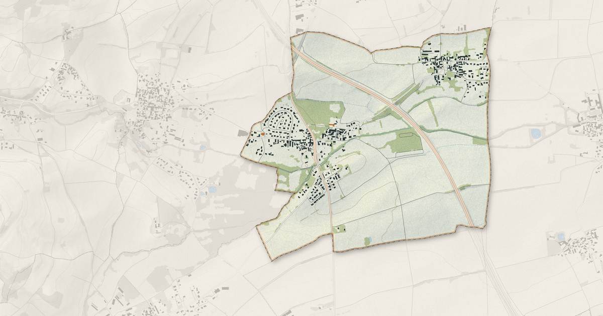 Portrait cartographique de Davayat : relief, eau, forêts, bâti et voies, calculés à partir des données de l'IGN
