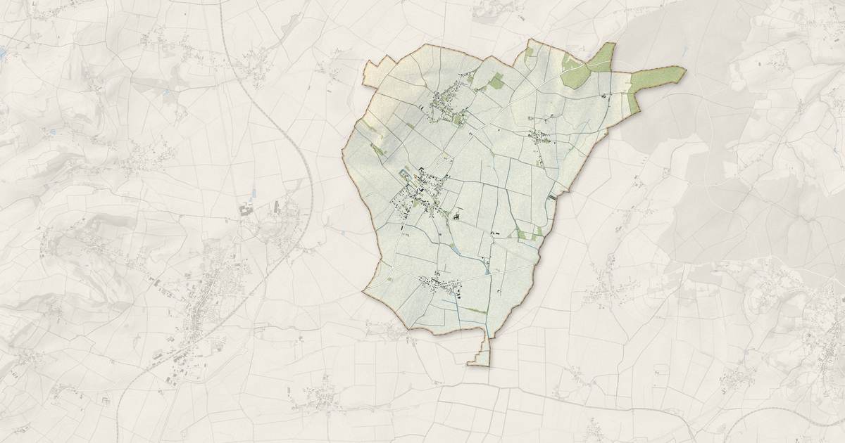 Portrait cartographique de Effiat : relief, eau, forêts, bâti et voies, calculés à partir des données de l'IGN