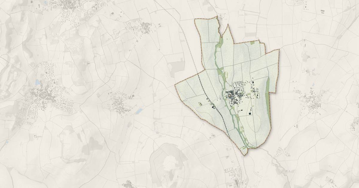 Portrait cartographique de Espirat : relief, eau, forêts, bâti et voies, calculés à partir des données de l'IGN