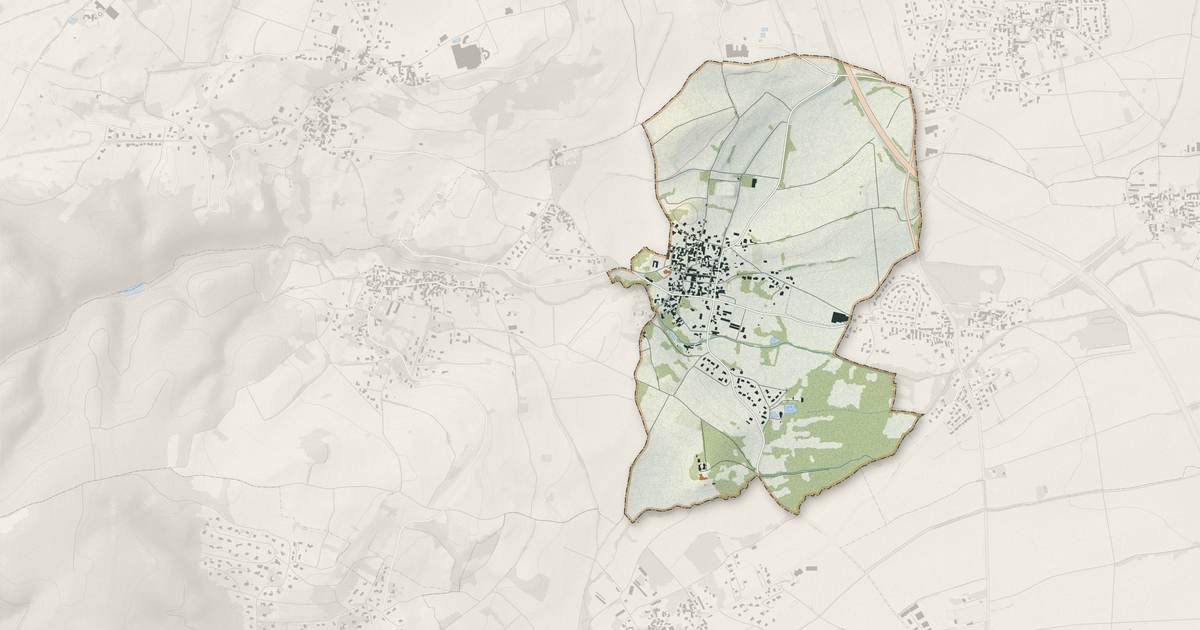 Portrait cartographique de Gimeaux : relief, eau, forêts, bâti et voies, calculés à partir des données de l'IGN