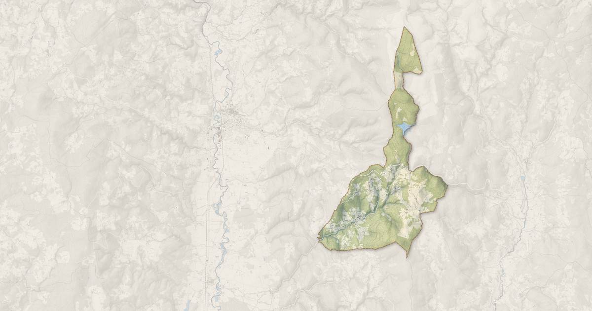 Portrait cartographique de Grandrif : relief, eau, forêts, bâti et voies, calculés à partir des données de l'IGN
