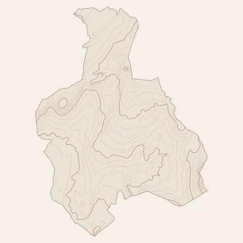 Lezoux : courbes de niveau