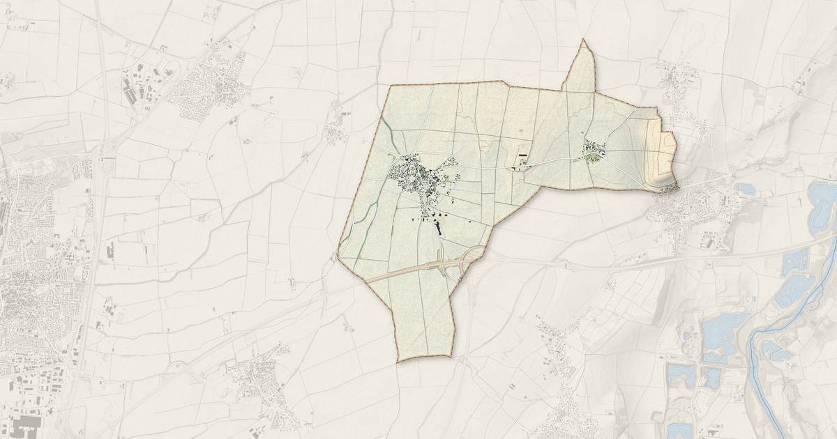 Portrait cartographique de Lussat : relief, eau, forêts, bâti et voies, calculés à partir des données de l'IGN