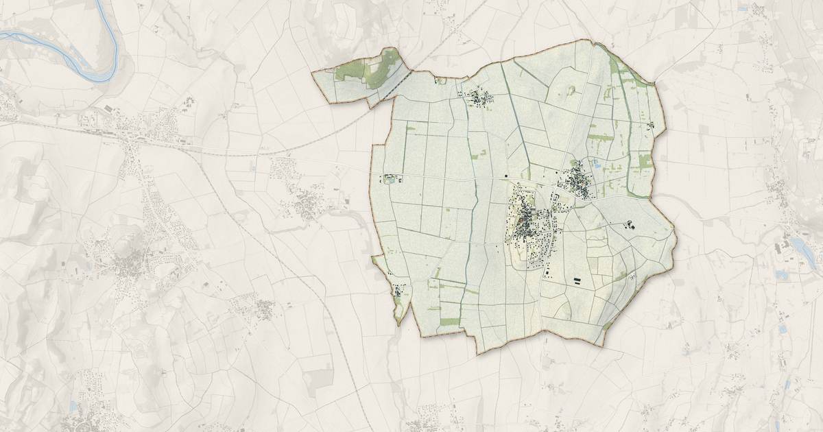 Portrait cartographique de Moissat : relief, eau, forêts, bâti et voies, calculés à partir des données de l'IGN