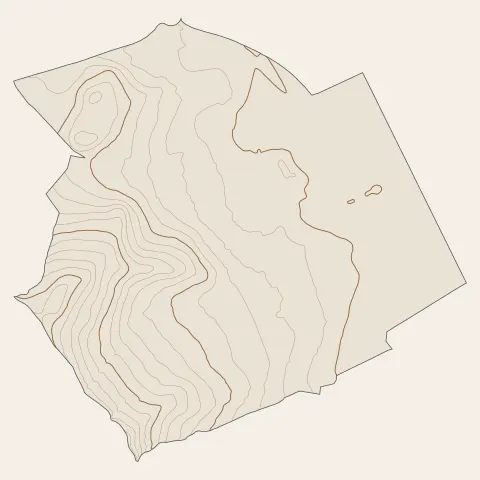 Pérignat-lès-Sarliève : courbes de niveau