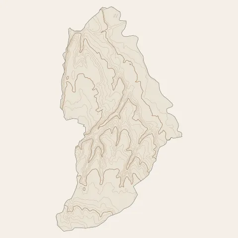 Peschadoires : courbes de niveau