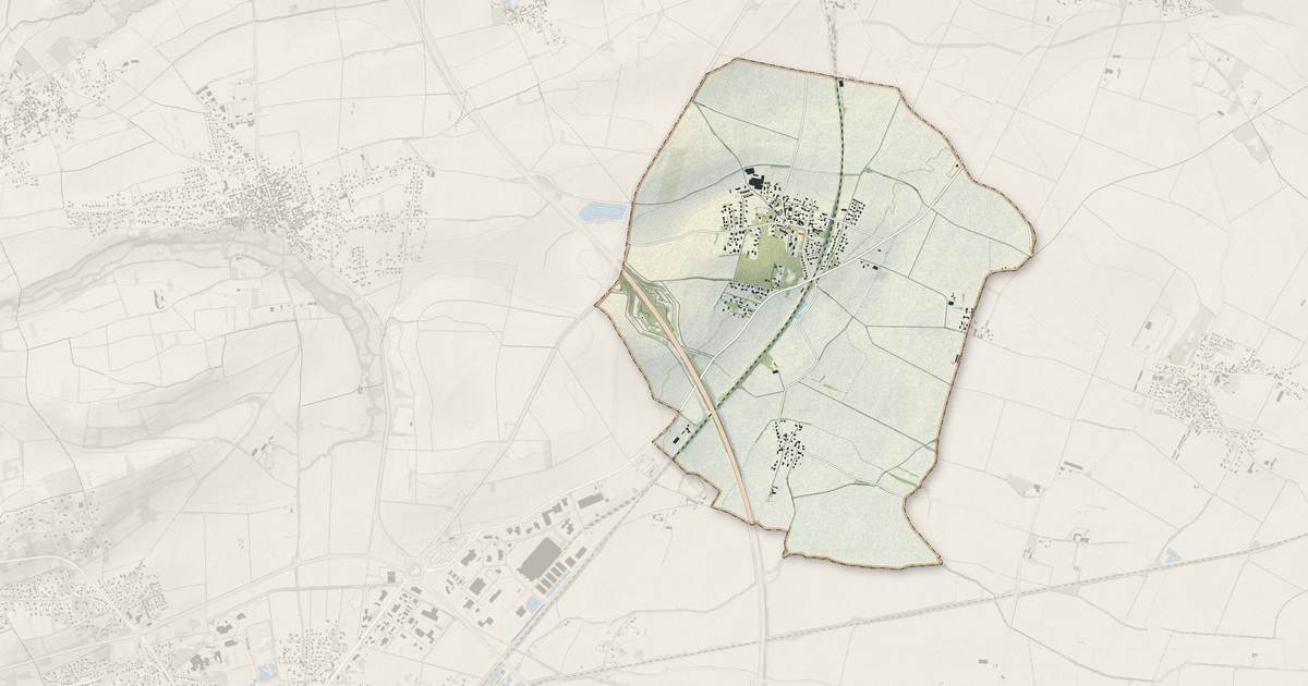 Portrait cartographique de Pessat-Villeneuve : relief, eau, forêts, bâti et voies, calculés à partir des données de l'IGN