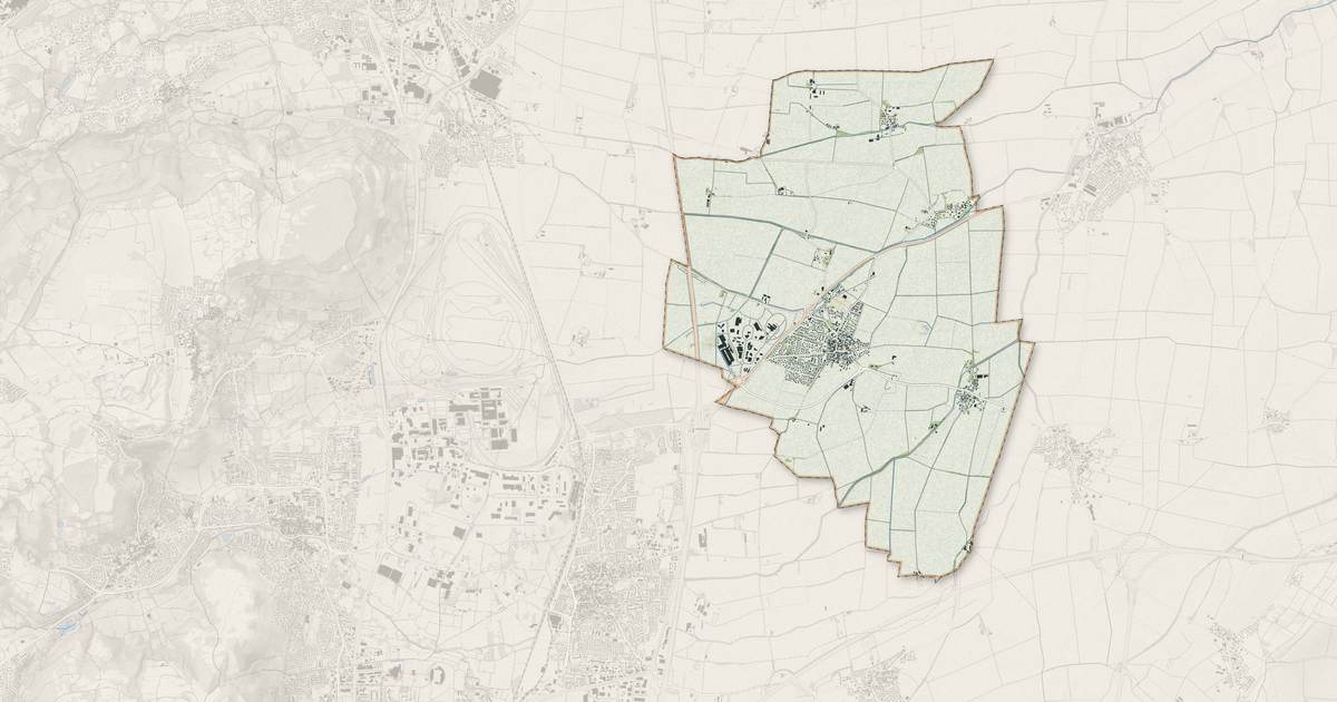 Portrait cartographique de Saint-Beauzire : relief, eau, forêts, bâti et voies, calculés à partir des données de l'IGN
