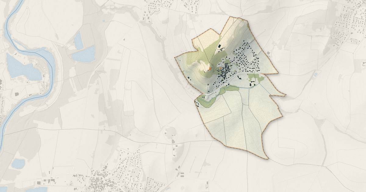 Portrait cartographique de Saint-Bonnet-lès-Allier : relief, eau, forêts, bâti et voies, calculés à partir des données de l'IGN