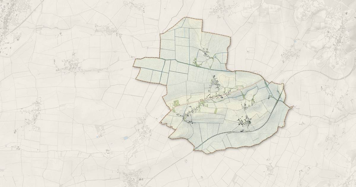 Portrait cartographique de Saint-Clément-de-Régnat : relief, eau, forêts, bâti et voies, calculés à partir des données de l'IGN