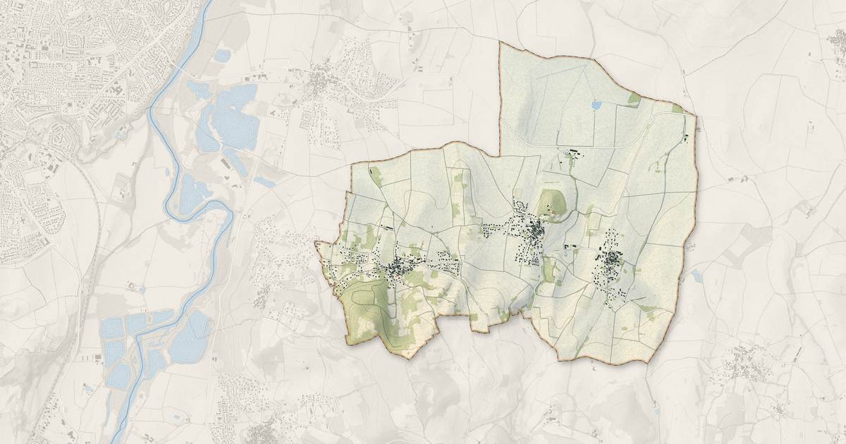 Portrait cartographique de Saint-Georges-sur-Allier : relief, eau, forêts, bâti et voies, calculés à partir des données de l'IGN