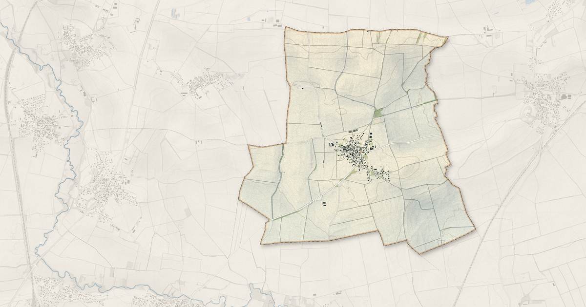 Portrait cartographique de Sardon : relief, eau, forêts, bâti et voies, calculés à partir des données de l'IGN