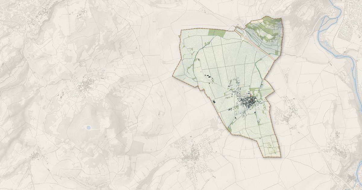 Portrait cartographique de La Sauvetat : relief, eau, forêts, bâti et voies, calculés à partir des données de l'IGN