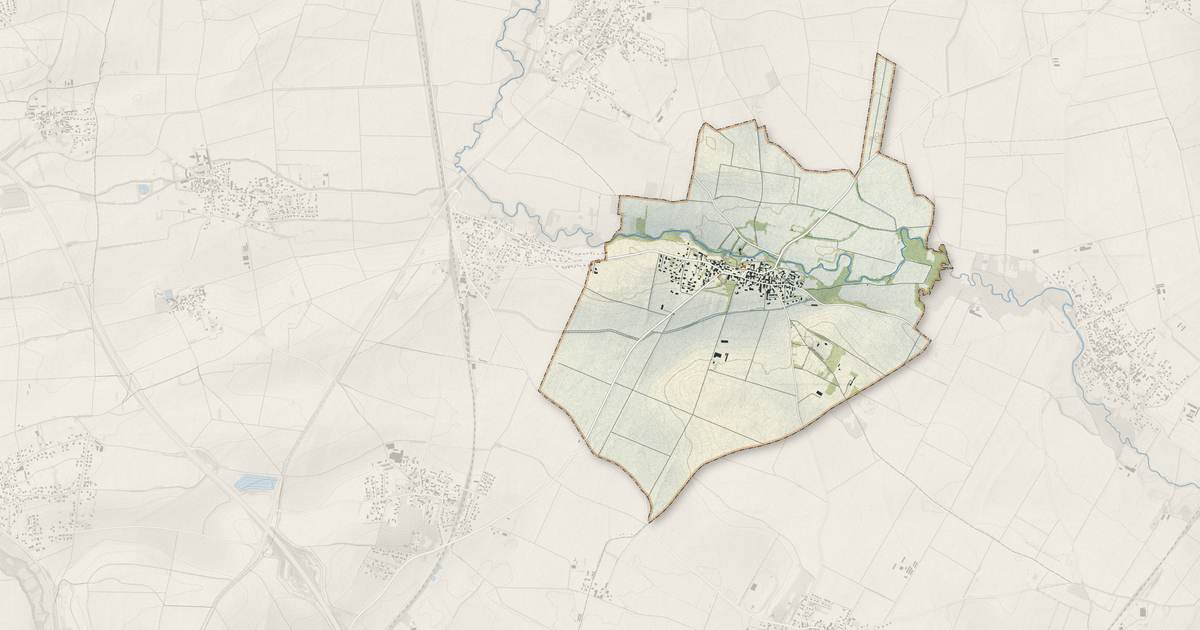 Portrait cartographique de Varennes-sur-Morge : relief, eau, forêts, bâti et voies, calculés à partir des données de l'IGN