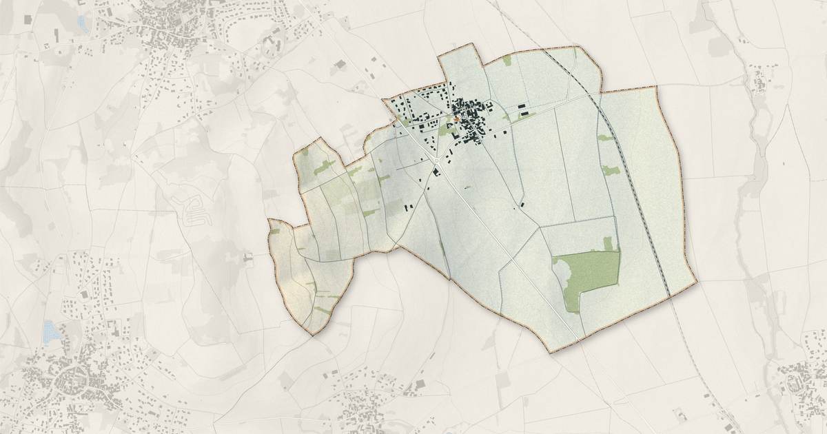 Portrait cartographique de Vassel : relief, eau, forêts, bâti et voies, calculés à partir des données de l'IGN