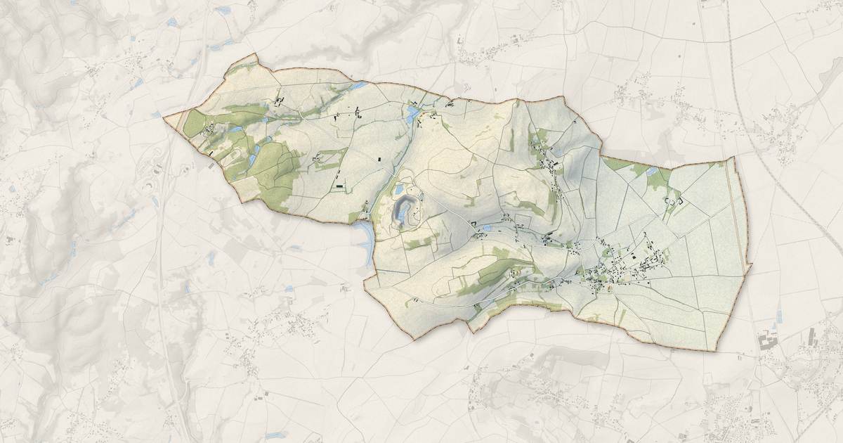 Portrait cartographique de Vensat : relief, eau, forêts, bâti et voies, calculés à partir des données de l'IGN