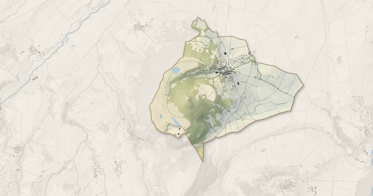 Portrait cartographique de Vichel : relief, eau, forêts, bâti et voies, calculés à partir des données de l'IGN