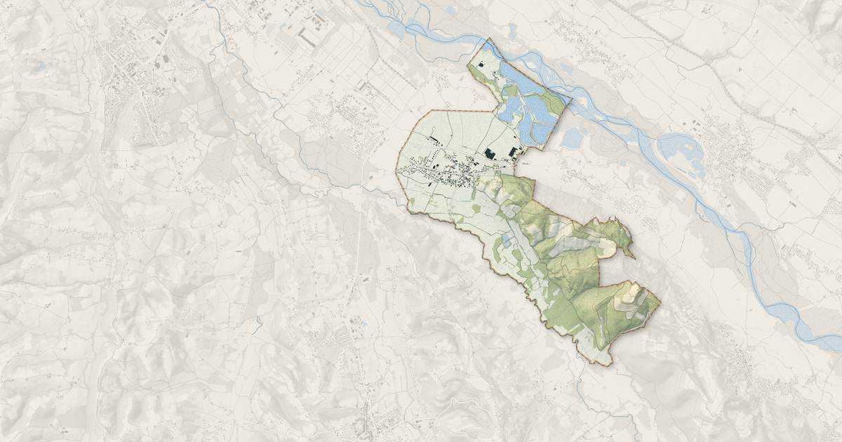 Portrait cartographique de Abos : relief, eau, forêts, bâti et voies, calculés à partir des données de l'IGN