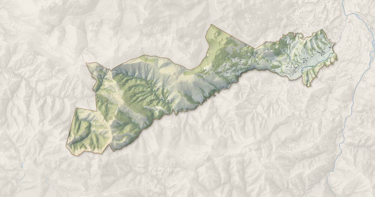 Portrait cartographique de Alçay-Alçabéhéty-Sunharette : relief, eau, forêts, bâti et voies, calculés à partir des données de l'IGN