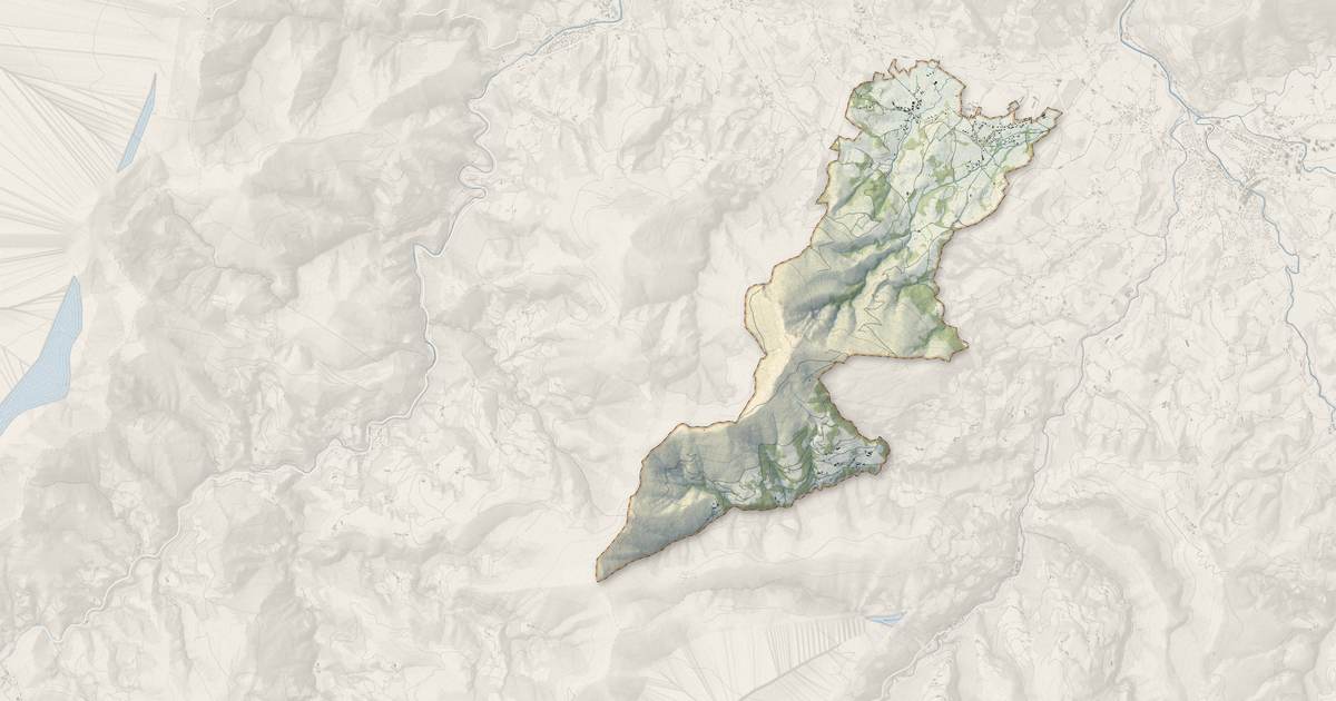 Portrait cartographique de Anhaux : relief, eau, forêts, bâti et voies, calculés à partir des données de l'IGN