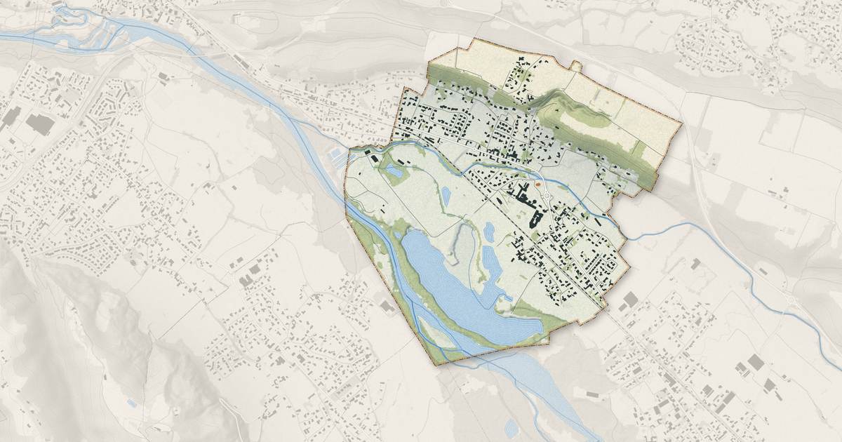 Portrait cartographique de Aressy : relief, eau, forêts, bâti et voies, calculés à partir des données de l'IGN