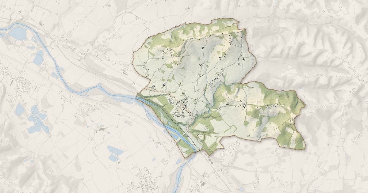 Portrait cartographique de Argagnon : relief, eau, forêts, bâti et voies, calculés à partir des données de l'IGN