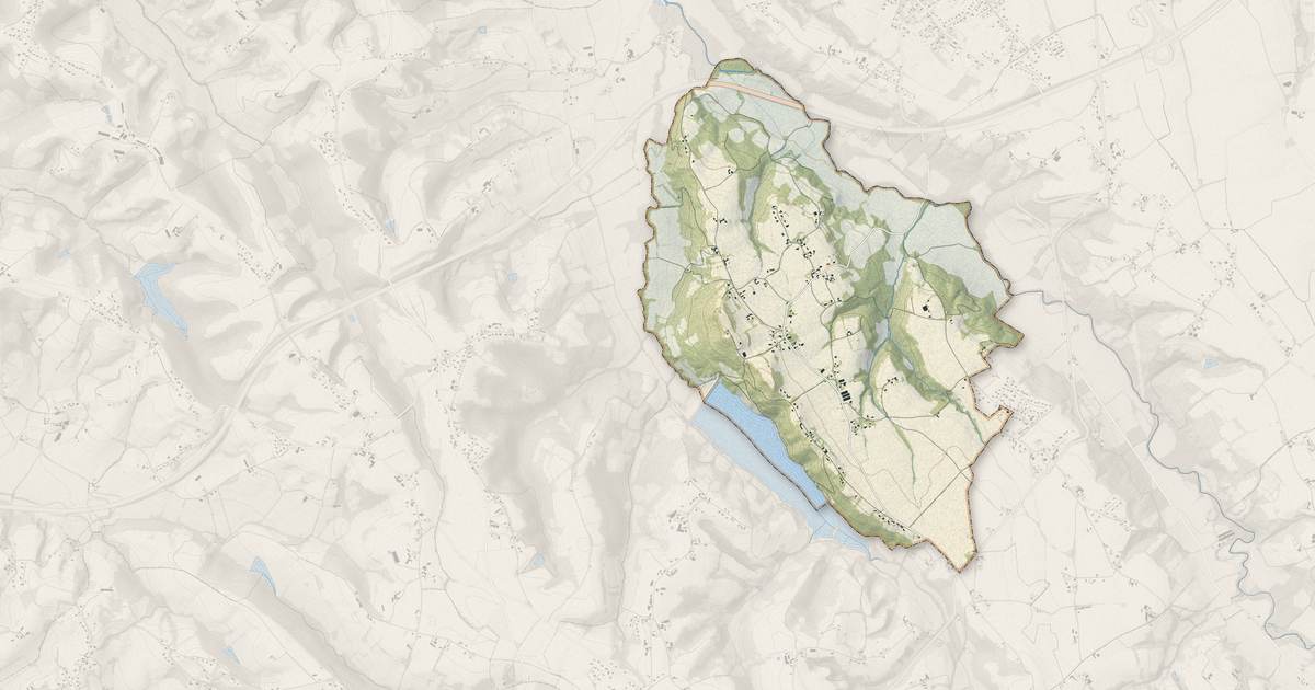 Portrait cartographique de Argelos : relief, eau, forêts, bâti et voies, calculés à partir des données de l'IGN